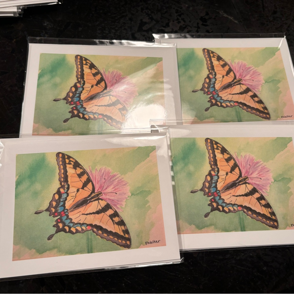 HandMade Blank Cards (Swallowtail)